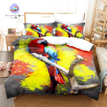 Housse de Couette Perroquet Tableau